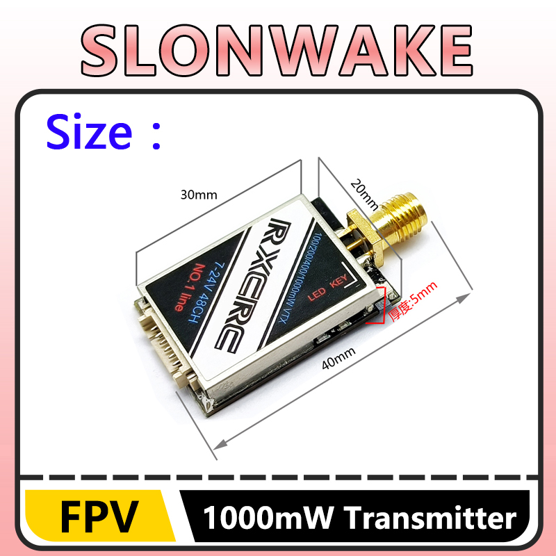 SLONWAKE 5.8G 48CH 1W VTX 100/ – Fpv Drone Camera recenzja i cena